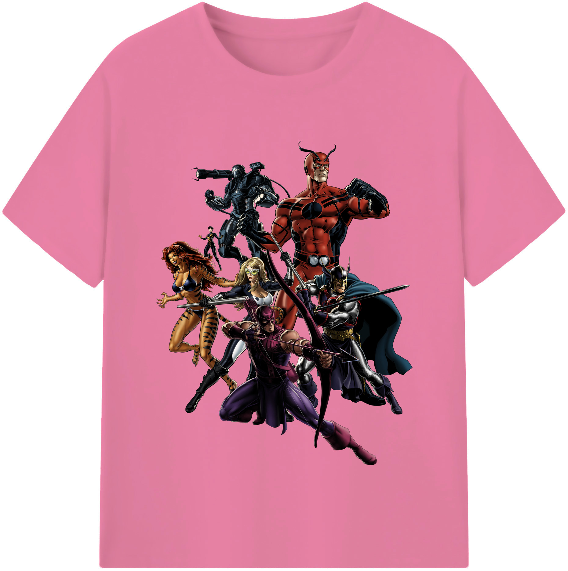 （画像用） アベンジャーズ The Avengers 綿100％半袖Tシャツ（フロントプリント）